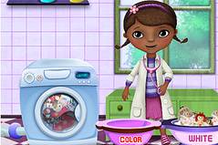 Стираем Игрушки с Плюшевой - McStuffins Washing Dolls